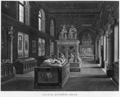 The 15th Century Room, Musee des Monuments Francais, Paris, illustration from 